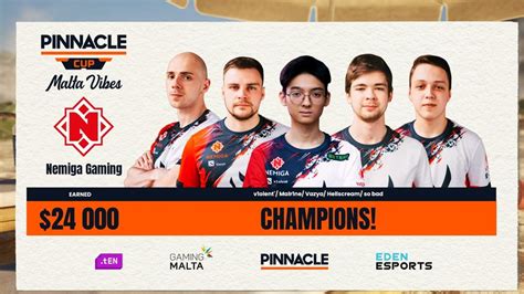 Nemiga Gaming Dota 2 roster for Pinnacle Cup .